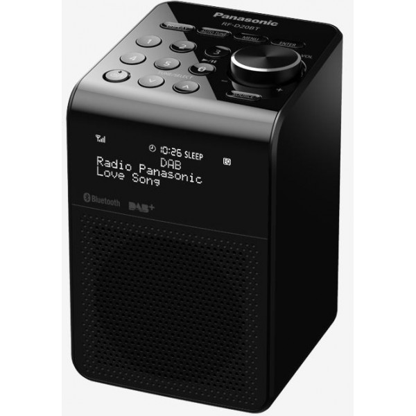 Panasonic Radio portatile con DAB e Bluetooth RF-D20BT Nera